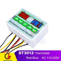 W3001 ST3012 12V 110V 220V LED 디지털 온도 인큐베이터 가열 냉각 제어 미터, 08 ST3012 110220V