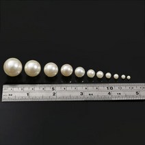 23456802468mm 20-500pcs DIY 의류에 No-Hole ABS 모조 진주 라운드 플라스틱 구슬 바느질 장식, 01 Ivory_08 12mm 80pcs