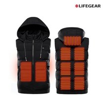 겨울 USB 후드 패딩 발열 조끼 보온 온열 쪼끼 작업복 핫팩 열선 등산 낚시 골프 캠핑 용품 방한