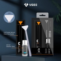 VSGO 새로운 풀 프레임 센서 클리닝 키트 VS-S03E CCD 클리너 유체 + 소니 니콘 캐논 DSLR 용 개별 밀폐 면, 한개옵션0