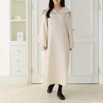 바보사랑 여자 케이프 카라넥 오버핏 스판 롱원피스.옷자락(무료배송)