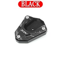 오토바이 풋 사이드 스탠드 패드 플레이트 킥스탠드 확대기 확장 지원 WMoto XDV 250i XDV250si XDV300i LONGJIA XDV250/300 에 적합, 01 BLACK, 1개