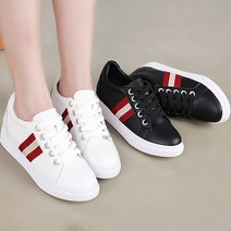 A-58 천연 소 가죽 여성 키높이 운동화 슬립온 스니커즈