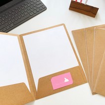 A4 크라프트지 종이파일 30매수납 양면오픈 서류화일