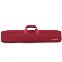 큐대 가방 케이스 큐 백 당구 박스 맬빵 대형, 7홀 90cm 레드