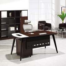 카펠라 월넛 팀장용책상/ CAPW-B1700 CAPW-B1900/ W1700 W1900/ 블랙다리/ 앞가림판/ 사장실/ 임원실/ 대표실/ 사무실/ 중역용/ 사무가구, W1700[CAPW-B1700]