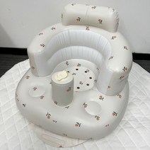 소파 다기능 귀여운 인쇄 아기 학습 의자 휴대용 풍선 식당 목욕 유아 액세서리, [08] H
