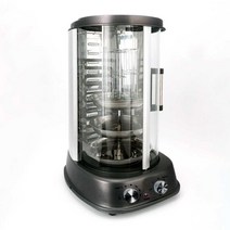 전기 통닭구이 기계 회전식 바비큐 훈제 오븐기 통돌, 블랙 오븐 1300W 가정용 전기