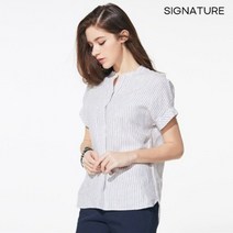 린넨 스트라이프 블라우스