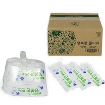 꿈토리 행복한 물티슈 업소용 1매포장 40gsm 400매