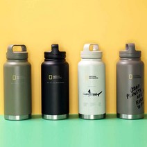 [내셔널지오그래픽] 에어터치 벤티 이중 스텐 텀블러 보온병 보냉병, 내셔널 에어터치 벤티 이중 스텐 텀블러_오프화이트