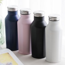 사계절용 온도유지 매트 컬러 보온병 아이들선물 티백, 480ml)블랙