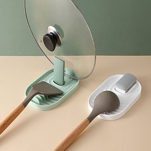 제이와이홀딩스 주방 요리 조리도구 냄비뚜껑 거치대 국자 받침대, 화이트