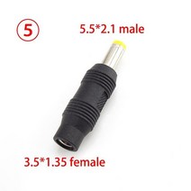[무료배송]DC 전원 어댑터 커넥터 6.5mm 5.5X 2.mm Pc 여성 남성 태블릿 충전기 잭 플러그, 05 5_01 1pcs