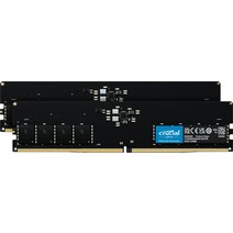 램 32기가바이트 키트 2x16기가바이트 DDR5 4800MHz CL40 데스크탑메모리 CT2K16G48C40U5, 5200MHz, 64GB 키트(2x32GB)
