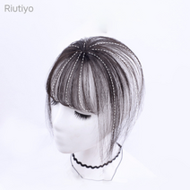 Riutiyo 정수리 부분가발 3D 입체커버불파트 탑피스, 검정색, 1개
