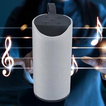 AI스피커 인공지능 스피커 휴대용 블루투스 스피커 무선 5.0 800mAh 강력한 사운드 내장 마이크 야외, 03 gray