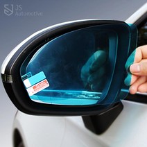 JS automotive YF소나타 사이드미러방수 김서림방지 스티커 코팅필름 튜닝 몰딩 시야확보 차량 카악세사리, led 램프무_차량한대분(운전석1P+조수석1P)