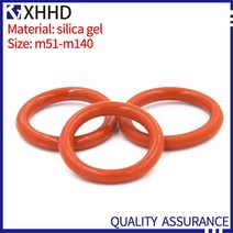 고무오링 패킹 실리콘 오링 고무링 10PCS M51-M140 실리콘 씰링 빨간색 가스 켓 고온 저항 실리카 젤 Oring, 36 M63x4mm(10pcs)