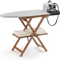 Arredamenti Italia 원목 접이식 다리미판 622 ASTIR 너도밤나무 원목 체리색 높이 조절 불가 135 x 45 x h87 cm