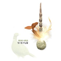 애묘용 치석제거 놀잇감 꿩 깃털 캣닢 볼 두뇌발달 집사생활 애착인형 고양이장난감 먹이 펫토이추천 간식