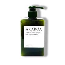 [온라인공식몰] 아카로아 리프레시 끈적임없는 바디로션_딥 쿨 로즈마리 250ml (바르자마자 시원한), 1개