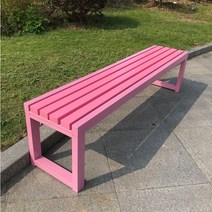 비비드 컬러 야외 벤치 카페 인테리어, 핑크A 100X40X45cm