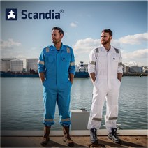 [스칸디아] 일체형 작업복 정비복 스즈끼 사계 동계 겨울 춘추 봄, XXL, 오렌지