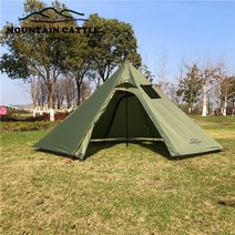 캠핑용 텐트 초경량 피라미드 텐트 큰 캠핑 천막 4 시즌 배낭 텐트 겨울 조류 관찰, 협동사, 아웃사이드 텐트 그린