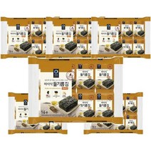 청정원 아침메뉴추천 바사삭 들기름 재래김 도시락 김 반찬 4g 16봉 6개 맛있는 어린이간식 간단한요리 간편식, 25세트