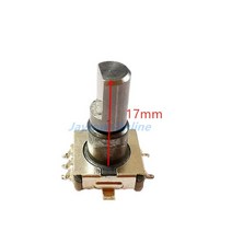 로터리 인코더 아두이노 스위치 로터리 엔코더 스위치 EC11 360 도 무한 회전 푸시 버튼 SMD 5 핀 12.5mm, 02 17MM Half Shaft