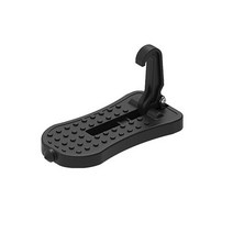 롤바 픽업트럭 자동차 워크바 프레임 튜닝 맞춤형 랙 루프박스 범퍼 외부 부품 다기능 접이식 단계 도어 단계 유니버설 래치 후크 보조 발 페달 알루미늄 합금 안전 망치, 검은색