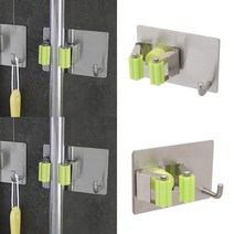 SC 청소도구걸이 1홀더 그린 도구걸이대 대걸레걸이