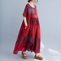 kirahosi 현우몰 3B0L1VTT 여성 원피스 반팔 중년40대 마담 미디 빅시이즈 여름