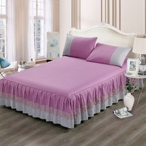 레이스 100% 면 더블 맞춤법 침대 스커트 매트리스 커버 160x200 140x200 133x72Fabric 침실 장식 통기성, bed skirt zise_180x200cm 1pc