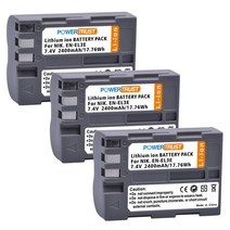 EN-EL3e 2400mAh 니콘 EN EL3E EL3A D300S D100 D200 D700 D70S D80 D90 D50 L50 V1 D11, 03 3 batteries