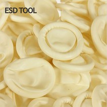 라텍스 핑거코트 손가락골무 1000pcs 링타입 컷타입 Latex Fingercots, 핑거코트(화이트/CUT)-1팩(1000개)(중국산)