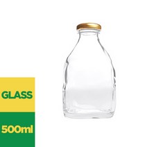 쥬스500 500ml 낱개 생과일 쥬스병 유리병, 골드