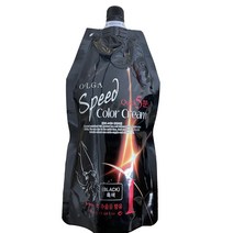 올가 퀵 5분 오징어먹물 염색약 500g, 블랙, 1개