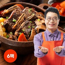 김하진의 궁중 표고버섯 찜갈비 500g X 6팩 (3kg) 국내산 소갈비 갈비찜 맵지 않은 봄 보양식, 구성