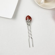 무이토린다 컬러 원석 나비 한복 뒤꽂이 셀프 웨딩 올림머리 비녀