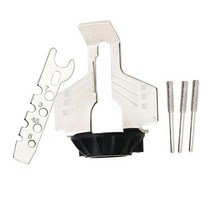 Dremel 드레멜 액세서리 부품 연삭 톱 톱니 모양 연삭 톱 샤프닝 어태치먼트 샤프너 가이드 드릴 어댑터드, 한개옵션0