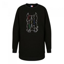 까스텔바작 여성 스트레치 루즈핏 자수 맨투맨 티셔츠_BG0FTS503B