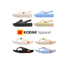 KODAK 코닥컬러 로고 플리플랍 캠비 클로그 남성 여성 쪼리 커플 샌들 슬리퍼 커플화