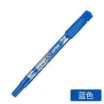 일본 파일럿 SCA-TM CD 마커 일본 트윈 마커 2 가지 영구 색상 2 가지 팁 소매 유성 펜, (173)Blue