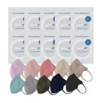 아이핏 컬러마스크 공산품 10종칼라 5매입*10개 숨코리아 타입, 다크블루