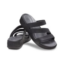 여성 크록스 BOCA STRAPPY WEDGE W BK 23SWSD207434 Z001