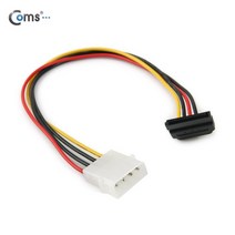 Coms AOP9042 SATA to IDE 전원 케이블 변환 30cm 꺾임 선, 1개