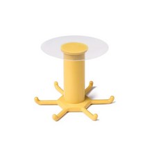 농기구 로터리 삽벽걸이 형 후크 펀치 없는 선반 스푼 삽 욕실 수납, 02 yellow