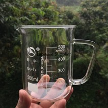 실험실교반기 소형 전자 산업용 버티컬 1개/몫 500ml/1000ml/2000ml 유리 비커 (화학 용 손잡이 포함), 02 1000ml